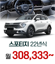 스포티지 22년식